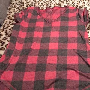 Short Sleeve High low v neck